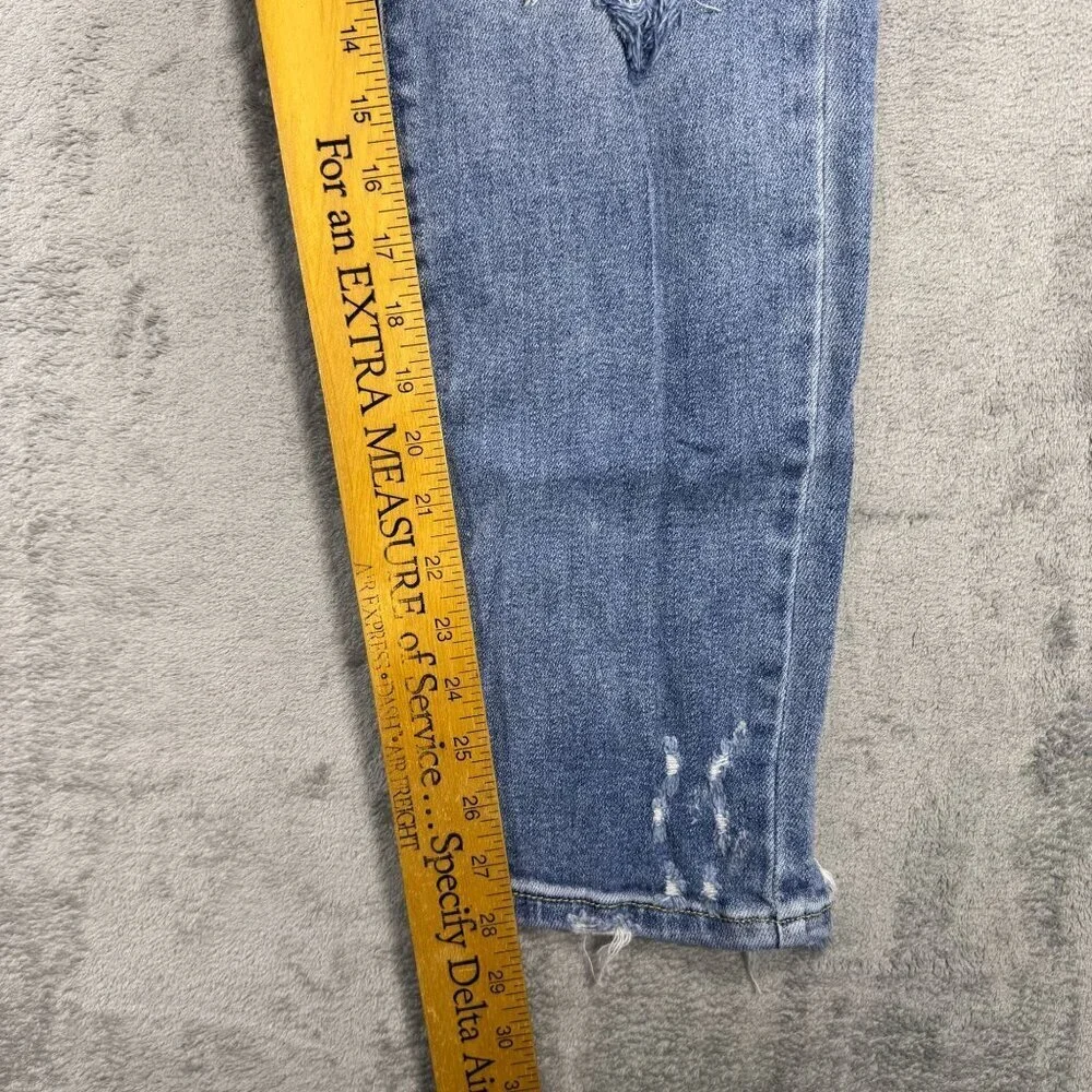 Judy Blue Slim Fit Jeans High Rise Distressed Light Wash Womens 5 Denim Stretch